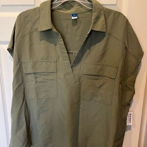 Old Navy shirt sleeve blouse